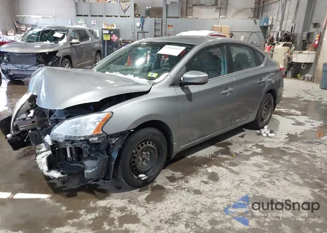 2014 Nissan Sentra Fe+ S/Fe+ Sv/S/Sl/Sr/Sv z USA, uszkodzony, nr VIN 3N1AB7AP6EY219225